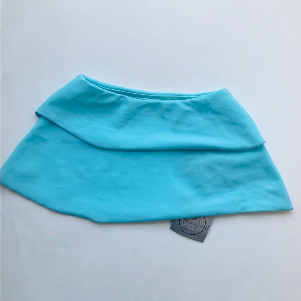 NWT Submarine Aqua Blue Swimsuit Cover Up Lycra Skirt Girls 4 4T NEW Pool Beach